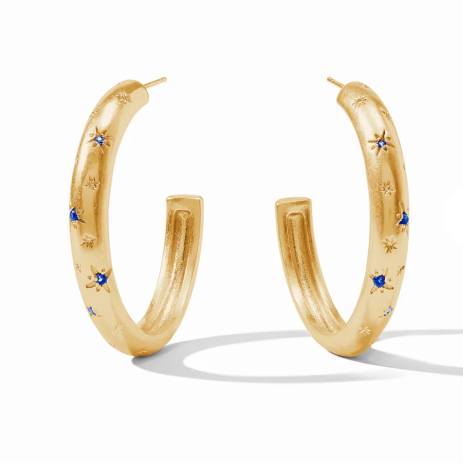 Julie Vos Luna Stone Large Hoop